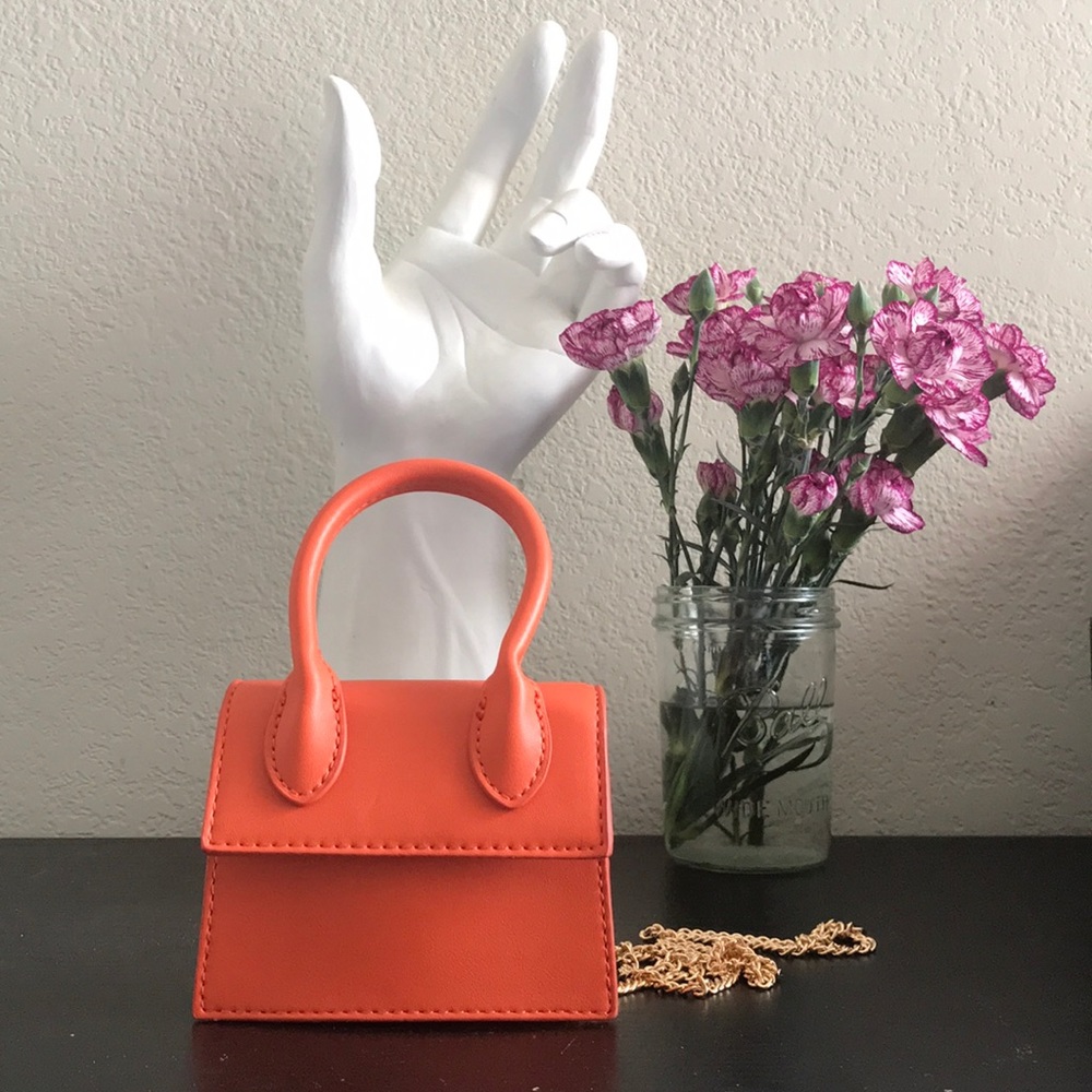 Baby mini orange purse bag